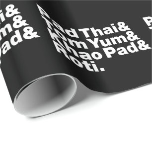 Thai Street Food Wrapping Paper