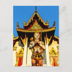 Thai Temple And Buddha 1102 Postcard