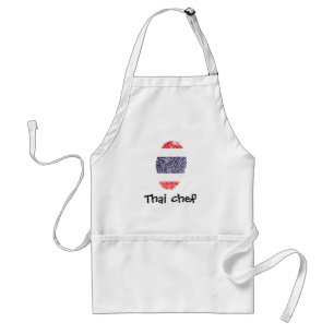 Thai touch fingerprint flag adult apron