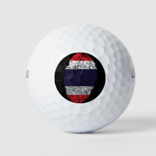 Thai touch fingerprint flag golf balls