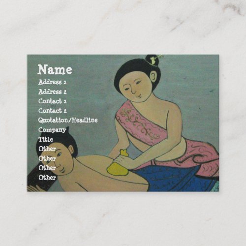 Thai Traditional Massage Business Card