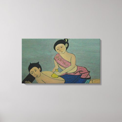 Thai Traditional Massage Canvas Print