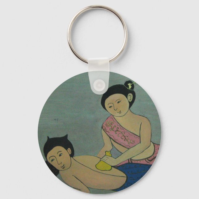 Thai Traditional Massage Keychain (Front)