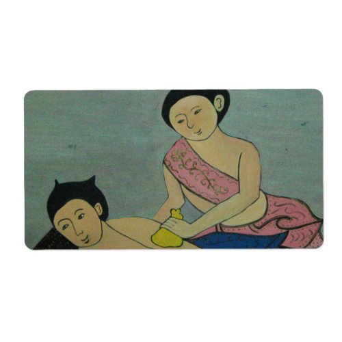 Thai Traditional Massage Label