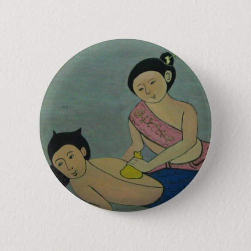 Thai Traditional Massage Pinback Button