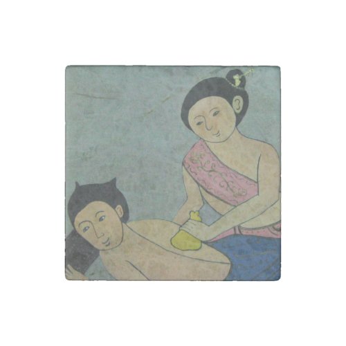 Thai Traditional Massage Stone Magnet