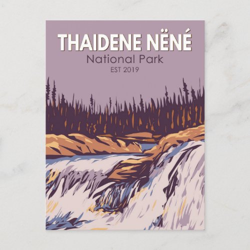 Thaidene Nene National Park Canada Travel Vintage Postcard