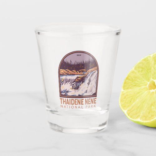 Thaidene Nene National Park Canada Travel Vintage Shot Glass