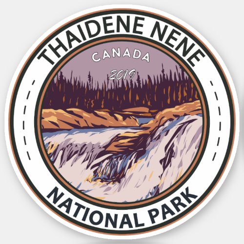 Thaidene Nene National Park Canada Travel Vintage Sticker