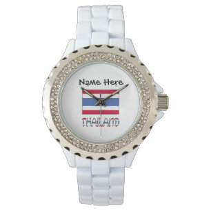 Thailand and Thai Flag Personalized Watch