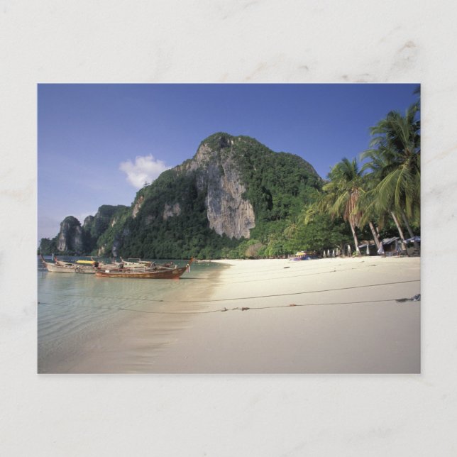 Thailand, Andaman Sea, Ko Phi Phi Island, Beach Postcard (Front)