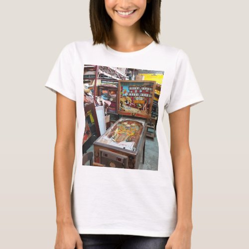 Thailand Antique shop pinball machine T_Shirt