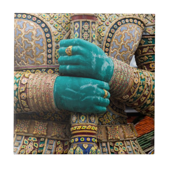 Thailand, Bangkok, Grand Palace Ceramic Tile (Front)