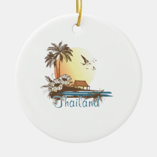 Thailand Beach Hut Ceramic Ornament
