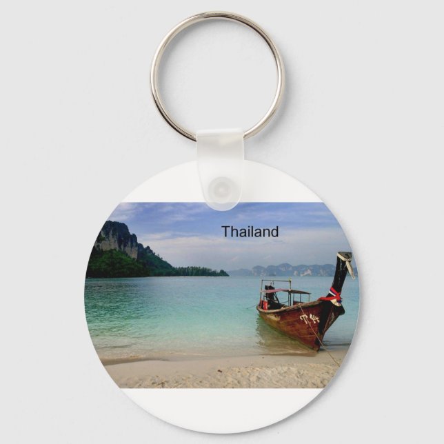 Thailand Beach in Krabi (St.K) Keychain (Front)