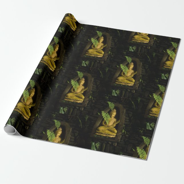 Thailand Buddha Buddhist Statue Wrapping Paper (Unrolled)