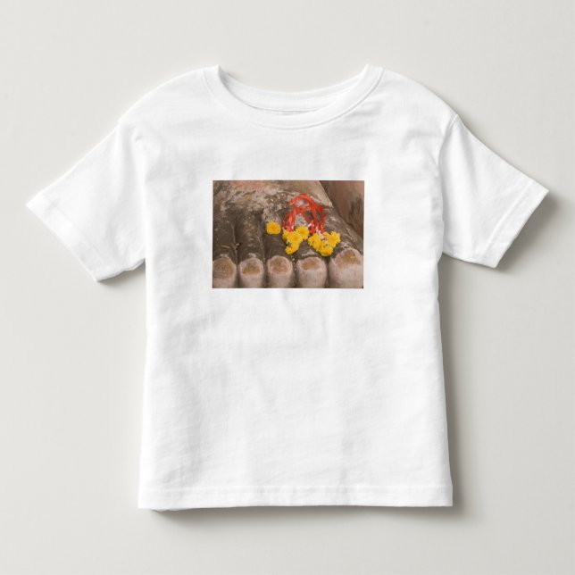 Thailand, Buddha's feet and Marigold offering Toddler T-shirt (Front)