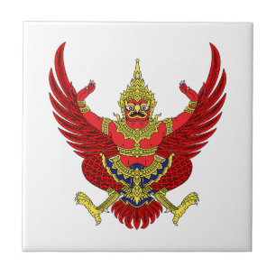 Thailand country coat arms symbol emblem flag ceramic tile