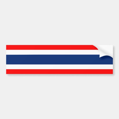 Thailand country flag nation symbol bumper sticker
