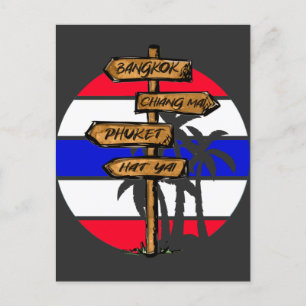Thailand Destinations - Bangkok Chiang Mai Phuket Postcard