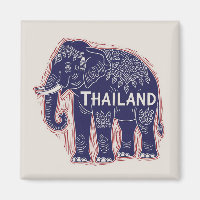 Thailand Elephant Block Print