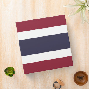 Thailand flag 3 ring binder