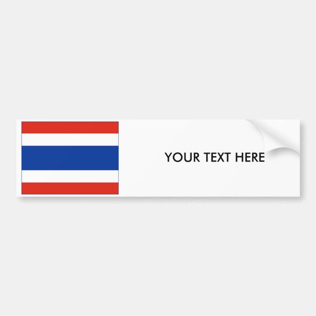 Thailand FLAG Bumper Sticker (Front)