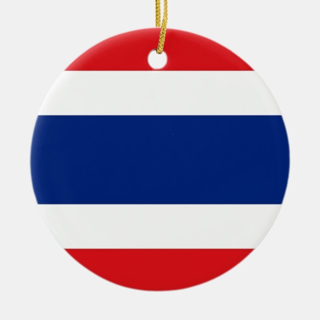 Thailand Flag Ceramic Ornament (Front)