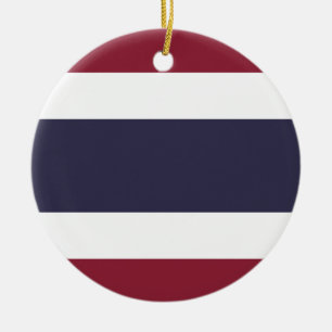 Thailand flag ceramic ornament