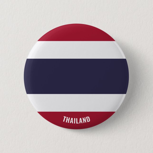 Thailand Flag Charming Patriotic Button (Front)