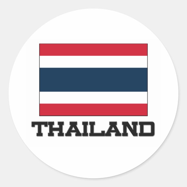 Thailand Flag Classic Round Sticker (Front)