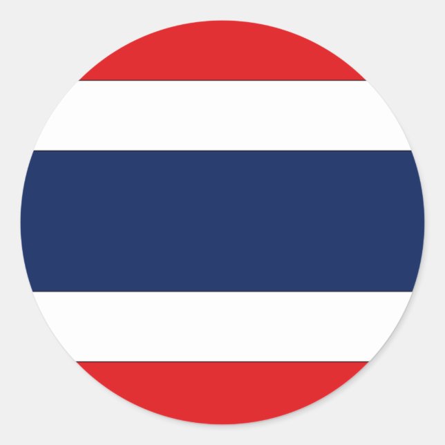 Thailand Flag Classic Round Sticker (Front)