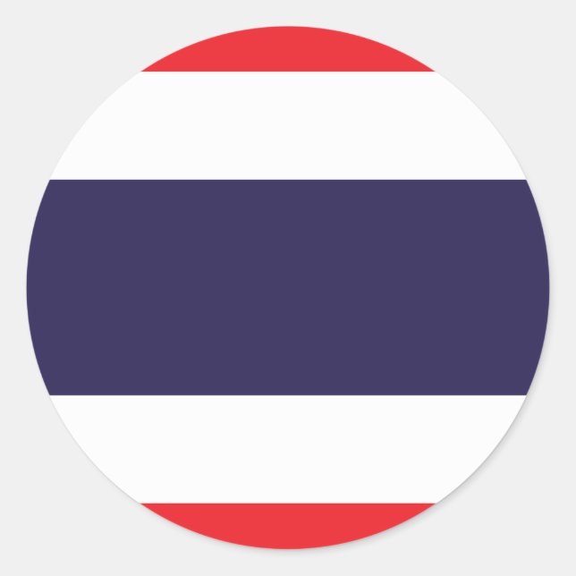 Thailand Flag Classic Round Sticker (Front)