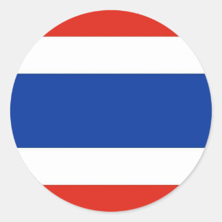 Thailand Flag Classic Round Sticker