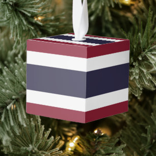 Thailand flag cube ornament