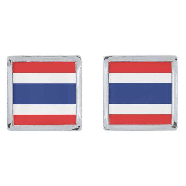 Thailand Flag Cufflinks (Front)