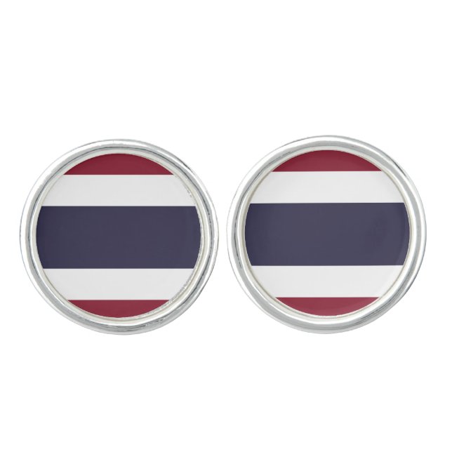 Thailand flag cufflinks (Front)