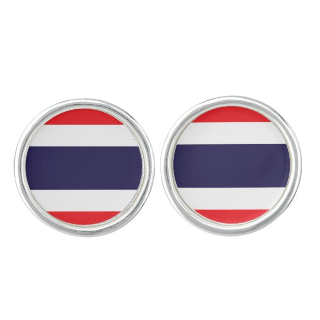 Thailand Flag Cufflinks (Front)