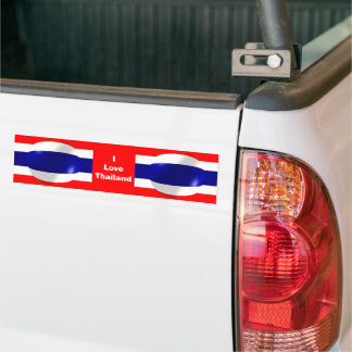 Thailand Flag Design Bumper Sticker