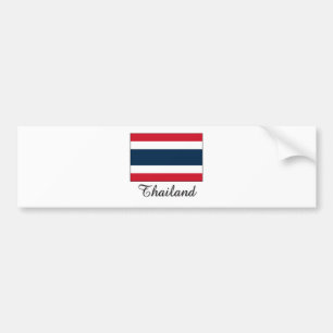 Thailand Flag Design Bumper Sticker