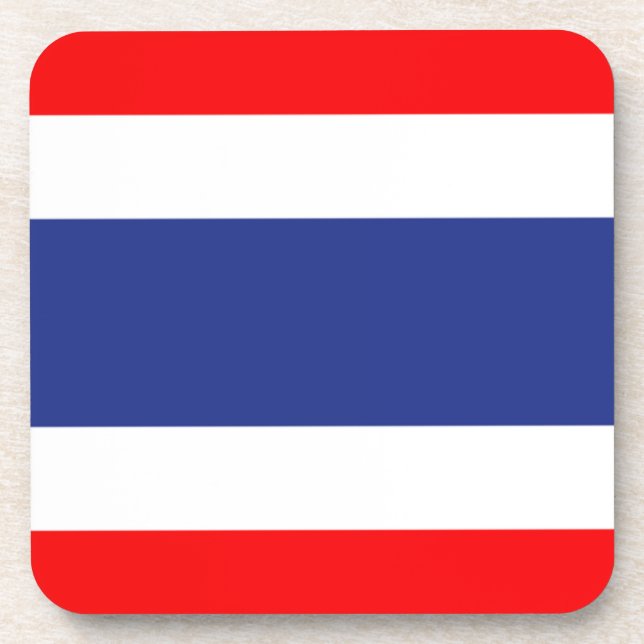 Thailand Flag Drink Coaster (Front)