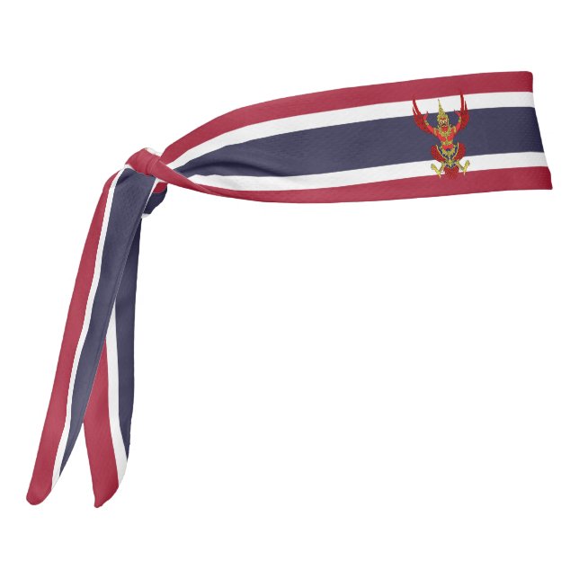 Thailand Flag Elegant Patriotic Tie Headband (Rotate 270)