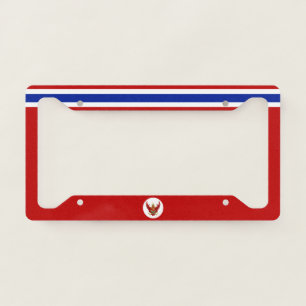 Thailand flag-emblem license plate frame
