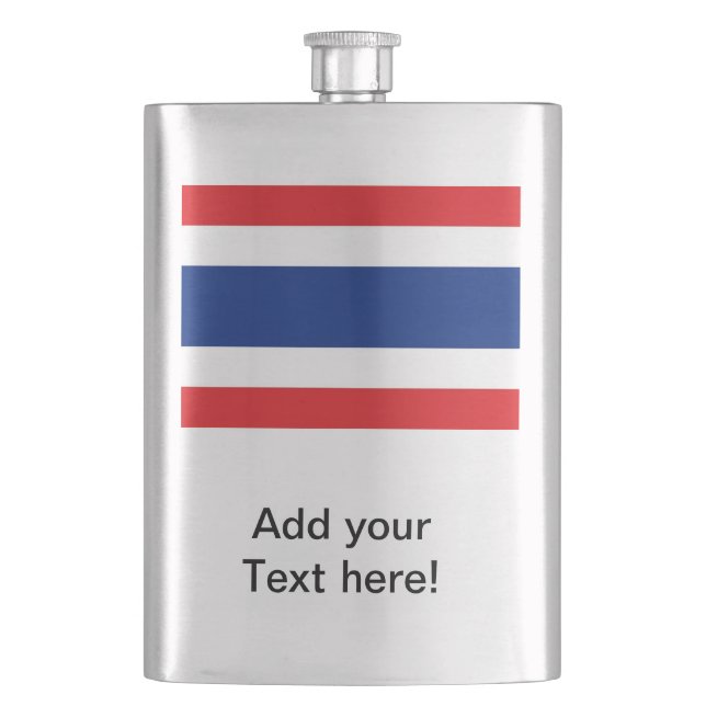Thailand Flag Flask (Front)