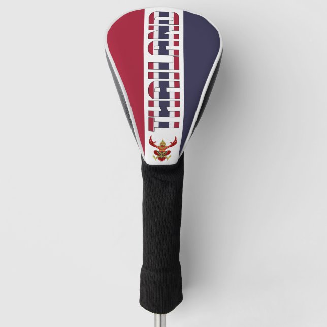 Thailand Flag Gorgeous Patriotic Golf Head Cover (Front)