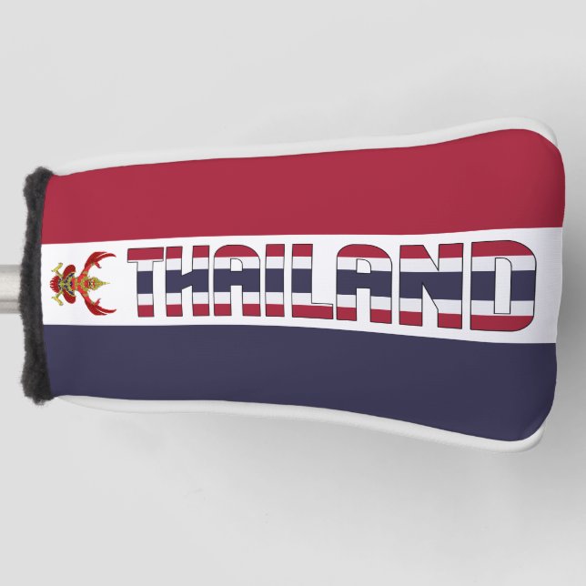 Thailand Flag Gorgeous Patriotic Golf Head Cover (Front)