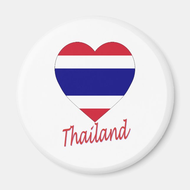 Thailand Flag Heart Magnet (Front)