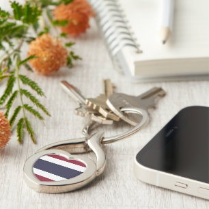 Thailand flag keychain