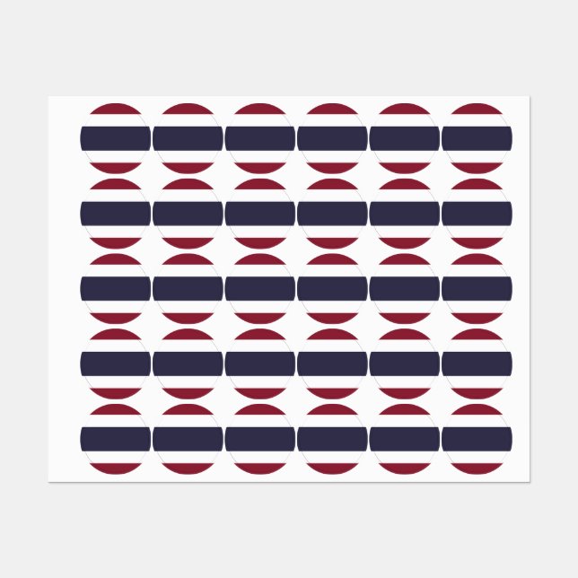 Thailand flag labels (Sheet)