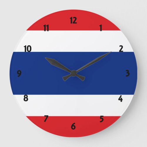 thailand flag large clock